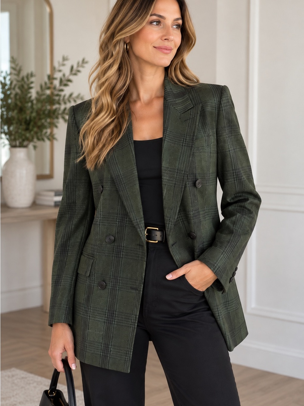 Anthropologie Olive Green Crochet Lace Sleeve Peplum Top Medium Boho